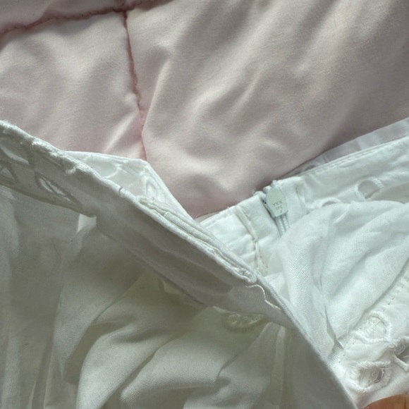 ASOS Curve White Eyelet Pleated Skater Mini Skirt - Picture 4 of 6